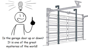 garage door open indicator comic