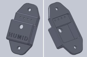 DIY humidifier on active indicator LED case 3d model